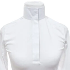 Essex Classics Ladies "Lions" Talent Yarn Straight Collar Long Sleeve Show Shirt -Equestrian Supplies Shop Straight.Collar Long.Sleeves Buttoned Wht 00 cfefe17d 06b1 428c 8ddc 399a514ffd63