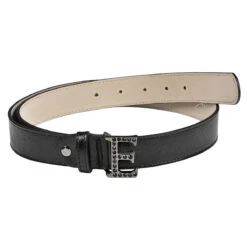 Equiline GrueG Fancy Leather Belt -Equestrian Supplies Shop T11372 Grueg Fancy.Leather.Belt Equiline Black 01