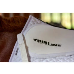 ThinLine Cotton Quilted Square Jumping Saddle Pad -Equestrian Supplies Shop TL cot.quilt .square.jump .ap .saddle.pad white 2