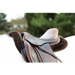 ThinLine Full Sheepskin Trifecta Half Pad -Equestrian Supplies Shop TL full.sheepskin.trifecta.half .pad db on.horse