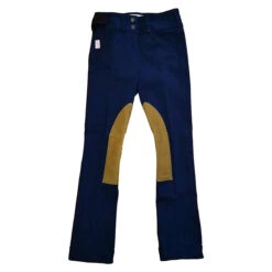 Tailored Sportsman Child's Front Zip Trophy Hunter Jodhpurs -Equestrian Supplies Shop TS 3969 childs jod blk.blue tan
