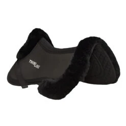 ThinLine Trifecta Half Pad With Sheepskin Rolls -Equestrian Supplies Shop ThinLine Trifecta black 23365.1587493857.1280.1280