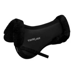 ThinLine Trifecta Half Pad With Sheepskin Rolls -Equestrian Supplies Shop ThinLine Trifecta black 78027.1587493857.1280.1280