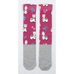 USG Happy Print Soft Socks 12 USG Happy Print Soft Socks -Equestrian Supplies Shop US3000 KL.USG Happy.Print .Socks Pink.Alpaca Front