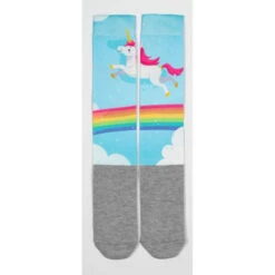 USG Happy Print Soft Socks 13 USG Happy Print Soft Socks -Equestrian Supplies Shop US3000 KL.USG Happy.Print .Socks Rainbow.Unicorn Front