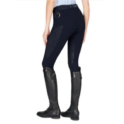 Equestrian Supplies Shop -Equestrian Supplies Shop Vestrum Ischia.Knee .Patch .Breeches Navy Back