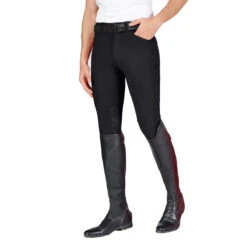 Vestrum Men's San Diego Knee Patch Breeches 19 Vestrum Men's San Diego Knee Patch Breeches -Equestrian Supplies Shop Vestrum San.Diego .Knee .Grip .Breech Black Front