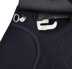 WintecLite Pony All Purpose D'Lux Saddle With HART -Equestrian Supplies Shop WL PonyAllPurpose Dlux stirrupBar blk