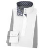 Essex Classics Ladies "Spurs And Straps" Luna Grey Performance Long Sleeve Show Shirt -Equestrian Supplies Shop WPL25GY