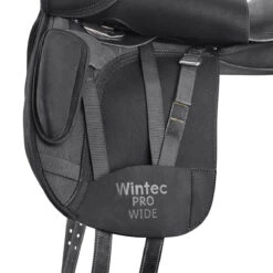 Wintec Pro Wide Dressage Saddle With HART -Equestrian Supplies Shop W ProWide Dressage GirthingSystem Blk