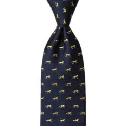 Wild Attire Inc. Hold Your Horses Navy Blue Silk Tie -Equestrian Supplies Shop Wild.Attire.Incnavy blue silk hold your horses