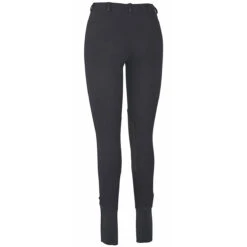 TuffRider Ladies Cotton Lowrise Pull-On Knee Patch Breeches 11 TuffRider Ladies Cotton Lowrise Pull-On Knee Patch Breeches -Equestrian Supplies Shop black2 64458.1588621808.1280.1280