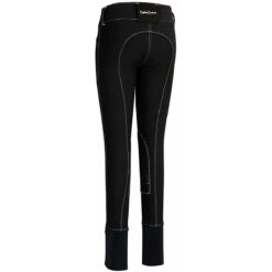 Equine Couture Children's Sportif Natasha Knee Patch Breeches -Equestrian Supplies Shop black back 15192.1588624776.1280.1280