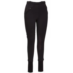 TuffRider Ladies Unifleece Pull-On Winter Breeches 25 TuffRider Ladies Unifleece Pull-On Winter Breeches -Equestrian Supplies Shop black front 18172.1588623839.1280.1280