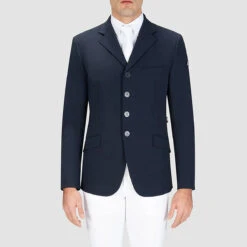 Equiline Men's Hank Hunter Show Coat -Equestrian Supplies Shop blue front 89604.1589478374.1280.1280