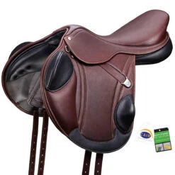Bates Advanta Saddle With HART -Equestrian Supplies Shop brown front 63314.1589998229.1280.1280