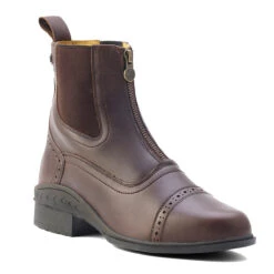 Ovation Tuscany Ladies Zip Paddock Boot -Equestrian Supplies Shop brown front correct 75259.1588874563.1280.1280