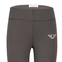 TuffRider Children's Ventilated Schooling Tights 30 TuffRider Children's Ventilated Schooling Tights -Equestrian Supplies Shop charcoal neon GREEN4 91680.1583525672.1280.1280