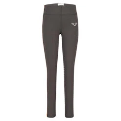 TuffRider Children's Ventilated Schooling Tights 36 TuffRider Children's Ventilated Schooling Tights -Equestrian Supplies Shop charcoal neonpeach2 56238.1583525669.1280.1280