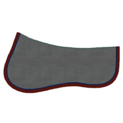 Wilker's Suede Half Pad -Equestrian Supplies Shop charcoalburgundynavy