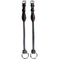 Nunn Finer Leather Gag Cheeks -Equestrian Supplies Shop cheekblack