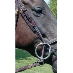 Nunn Finer Leather Gag Cheeks -Equestrian Supplies Shop cheekbrown2