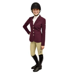 Equiline GwentyG Women's Show Coat -Equestrian Supplies Shop gwentyg plum 1