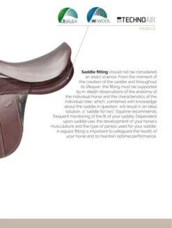 Equiline American Hunter Jumping Saddle -Equestrian Supplies Shop inside saddle B 01
