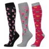 TuffRider Ladies Flamingo/Boat/Horse Knee Hi Socks 1 TuffRider Ladies Flamingo/Boat/Horse Knee Hi Socks -Equestrian Supplies Shop jpc tr ladies boat.flamingo.horse .socks 1