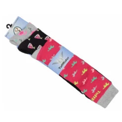 TuffRider Ladies Flamingo/Boat/Horse Knee Hi Socks 11 TuffRider Ladies Flamingo/Boat/Horse Knee Hi Socks -Equestrian Supplies Shop jpc tr ladies boat.flamingo.horse .socks 2