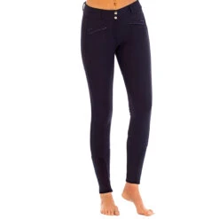 Goode Rider Knee Patch Miracle Breech -Equestrian Supplies Shop navy front 47337.1588784154.1280.1280