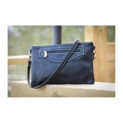 Penelope Emma Handbag -Equestrian Supplies Shop pochette penelope crantee noir 1