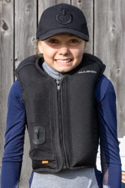 Allshot SafeKid Safety Airbag Vest -Equestrian Supplies Shop safekid deployfront