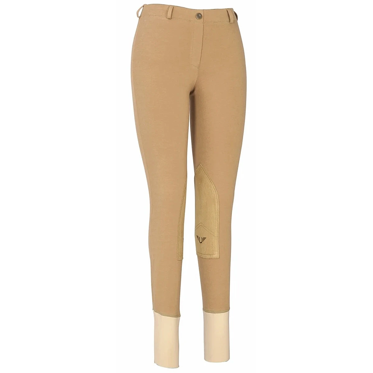 TuffRider Ladies Cotton Lowrise Pull-On Knee Patch Breeches 7 TuffRider Ladies Cotton Lowrise Pull-On Knee Patch Breeches - Image 5