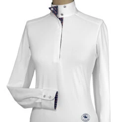 Essex Classics Ladies “Tricolor” Talent Yarn Wrap Collar Show Shirt