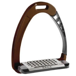Acavallo Arena AluPro Stirrups -Equestrian Supplies Shop stirrups brown new front 52958.1587666989.1280.1280