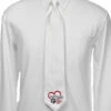 Essex Classics Men's "Danny & Ron's Rescue" White Pique Necktie -Equestrian Supplies Shop tie 95277.1581437805.1280.1280