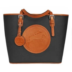 Tucker Tweed Equestrian James River Carry All Bag -Equestrian Supplies Shop tt james.river hunt.jump carry.all blk.chestnut