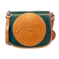Tucker Tweed Equestrian Camden Crossbody Shoulder Bag -Equestrian Supplies Shop tucker tweed the camden crossbody dressage leather handbags hunter green chestnut