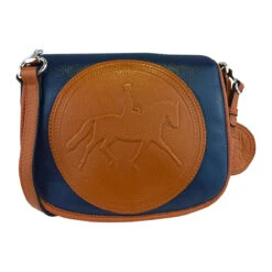 Tucker Tweed Equestrian Camden Crossbody Shoulder Bag -Equestrian Supplies Shop tucker tweed the camden crossbody dressage leather handbags navy chestnut