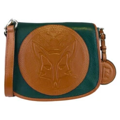 Tucker Tweed Equestrian Camden Crossbody Shoulder Bag -Equestrian Supplies Shop tucker tweed the camden crossbody foxhunting leather handbags hunter green chestnut