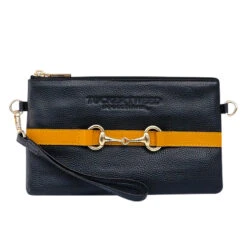 Tucker Tweed Equestrian Wellington Wristlet -Equestrian Supplies Shop tucker tweed the wellington wristlet leather handbags black gold scad copy