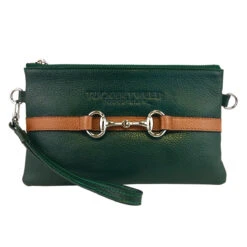 Tucker Tweed Equestrian Wellington Wristlet -Equestrian Supplies Shop tucker tweed the wellington wristlet leather handbags hunter green chestnut