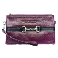 Tucker Tweed Equestrian Wellington Wristlet -Equestrian Supplies Shop tucker.tweed wellington.wristlet mulberry.black
