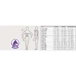 USG Flexi Motion Adult Body Protector Vest -Equestrian Supplies Shop usgflexisizechart