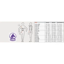 USG Flexi Motion Children's Body Protector Vest -Equestrian Supplies Shop usgflexisizechart2