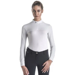EGO 7 Women's Lace Top Long Sleeve -Equestrian Supplies Shop whiteFRONT 53527.1583424958.1280.1280